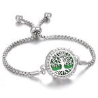Hollow Stainless Steel Adjustable Aromatherapy Bracelet Jewelry Pi-Mart