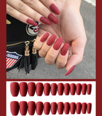 Frosted ballet fake nails Pi-Mart