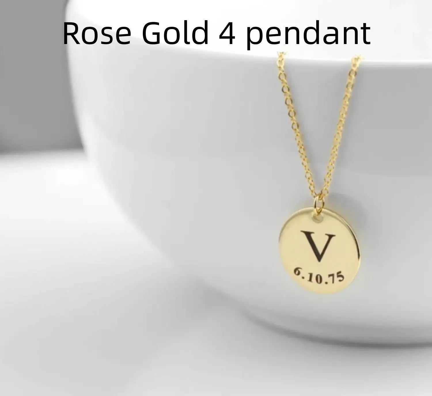Personalized Pendant Stainless Steel Necklace