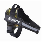 Personalized Dog Harness NO PULL Reflective Breathable Adjustable Pet Harness Vest For Small Large Dog Custom Patch Pet Supplies Pi-Mart