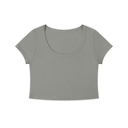 Loki & Ivy Women's Solid Color Slim Crop T-Shirt