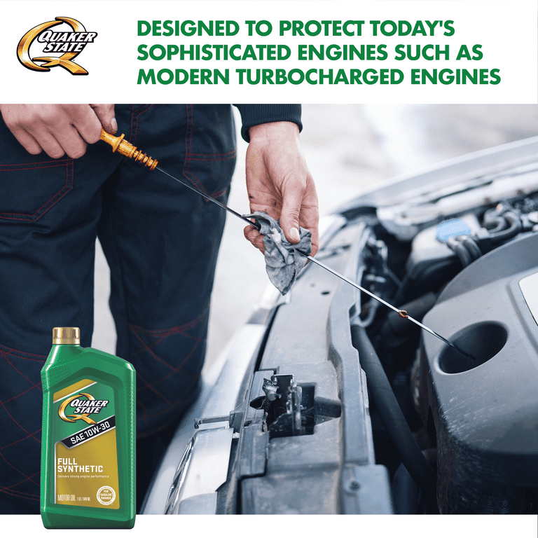 Quaker State Full Synthetic 10W-30 Motor Oil, 1-Quart