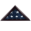 Officers Flag Display Case for 3ft x 5ft Flag - Cherry Finish The Military Gift Store