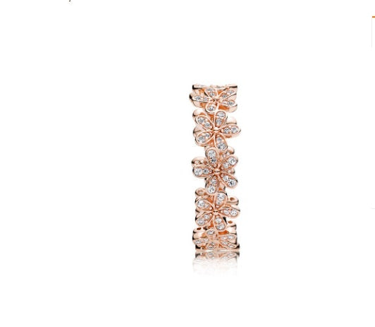 Rose gold dazzling daisy cluster ring Pi-Mart