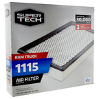 Super Tech 1115 Engine Air Filter, Replacement Filter for Chrysler or Ram Truck