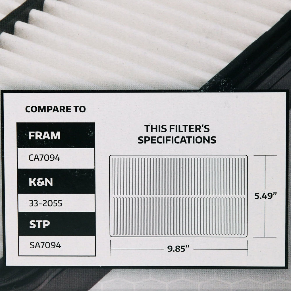 Super Tech 1585 Engine Air Filter, Replacement Filter for GM