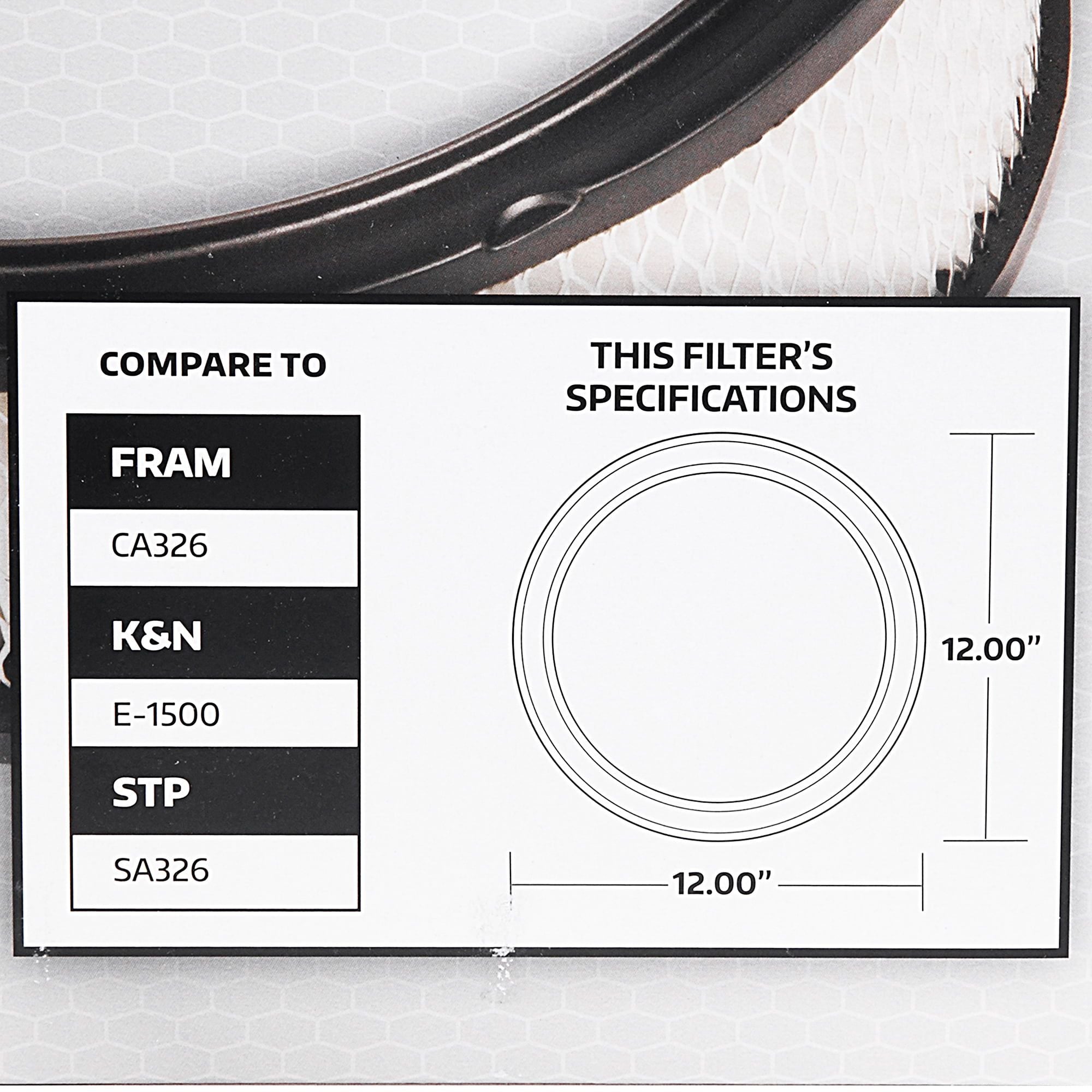Super Tech 1595 Engine Air Filter, Replacement Filter for GM or GM Truck