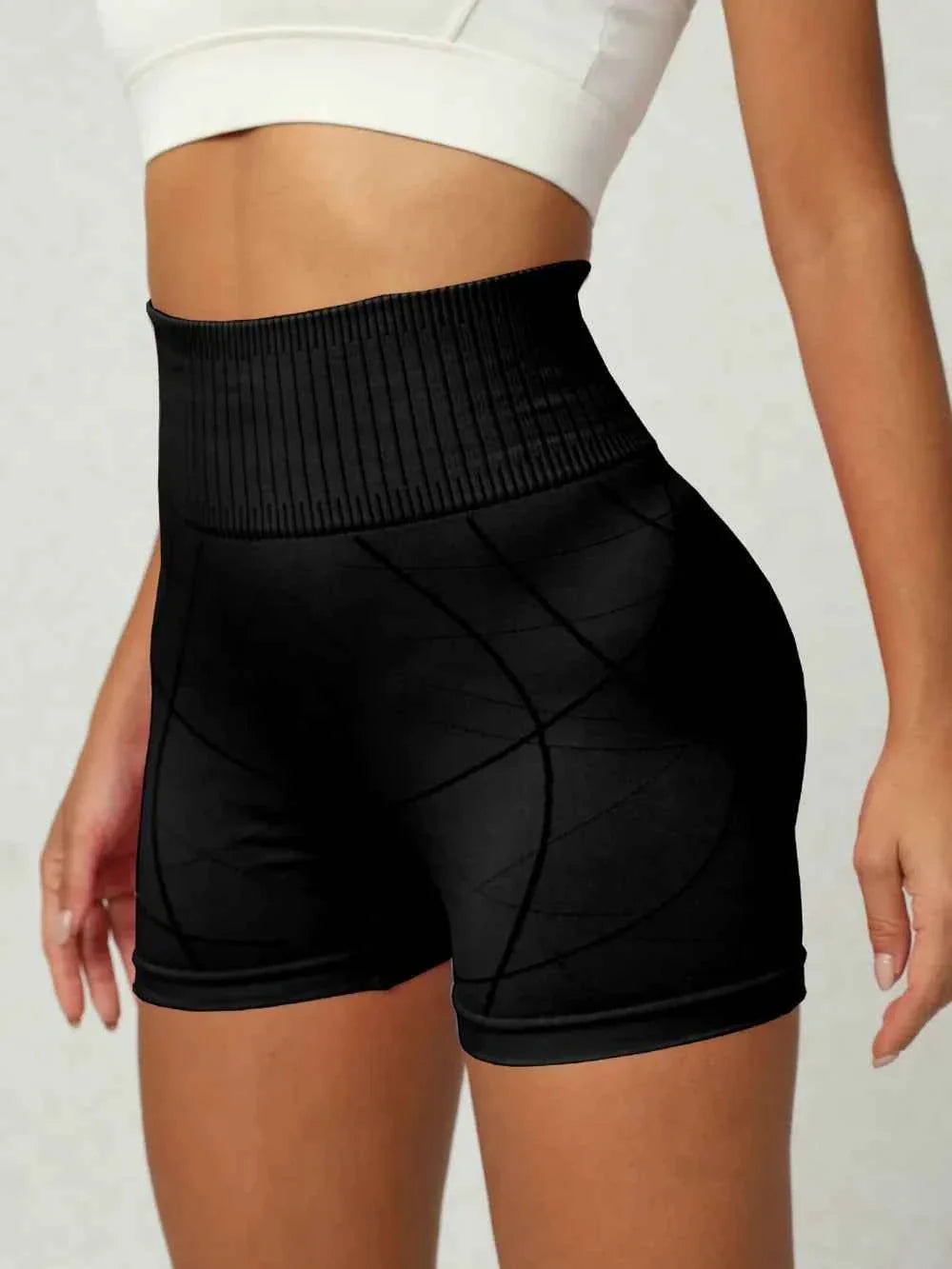 High Waist Active Shorts THRIXINE