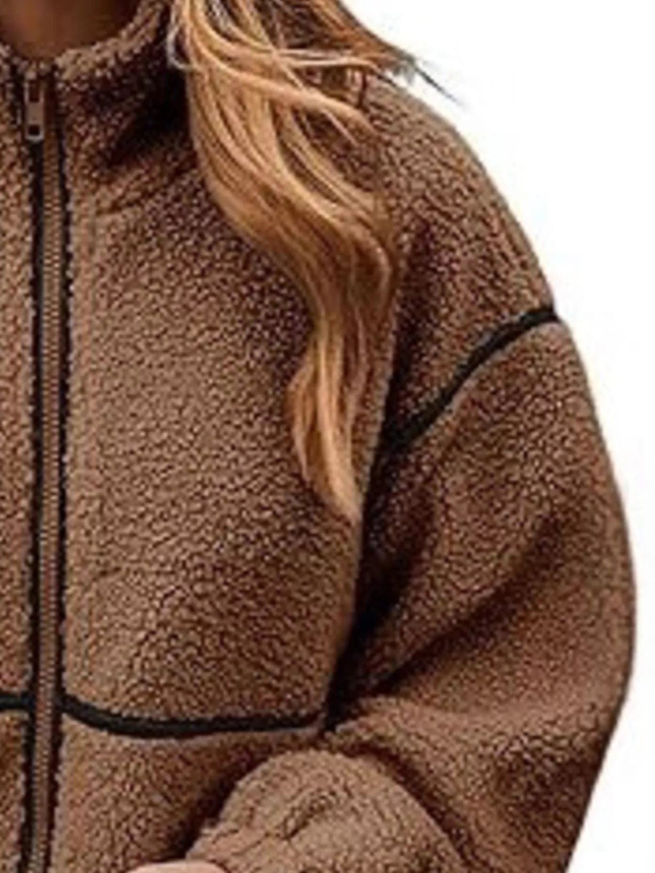 Cozy Sherpa Fleece Zip-Up Jacket