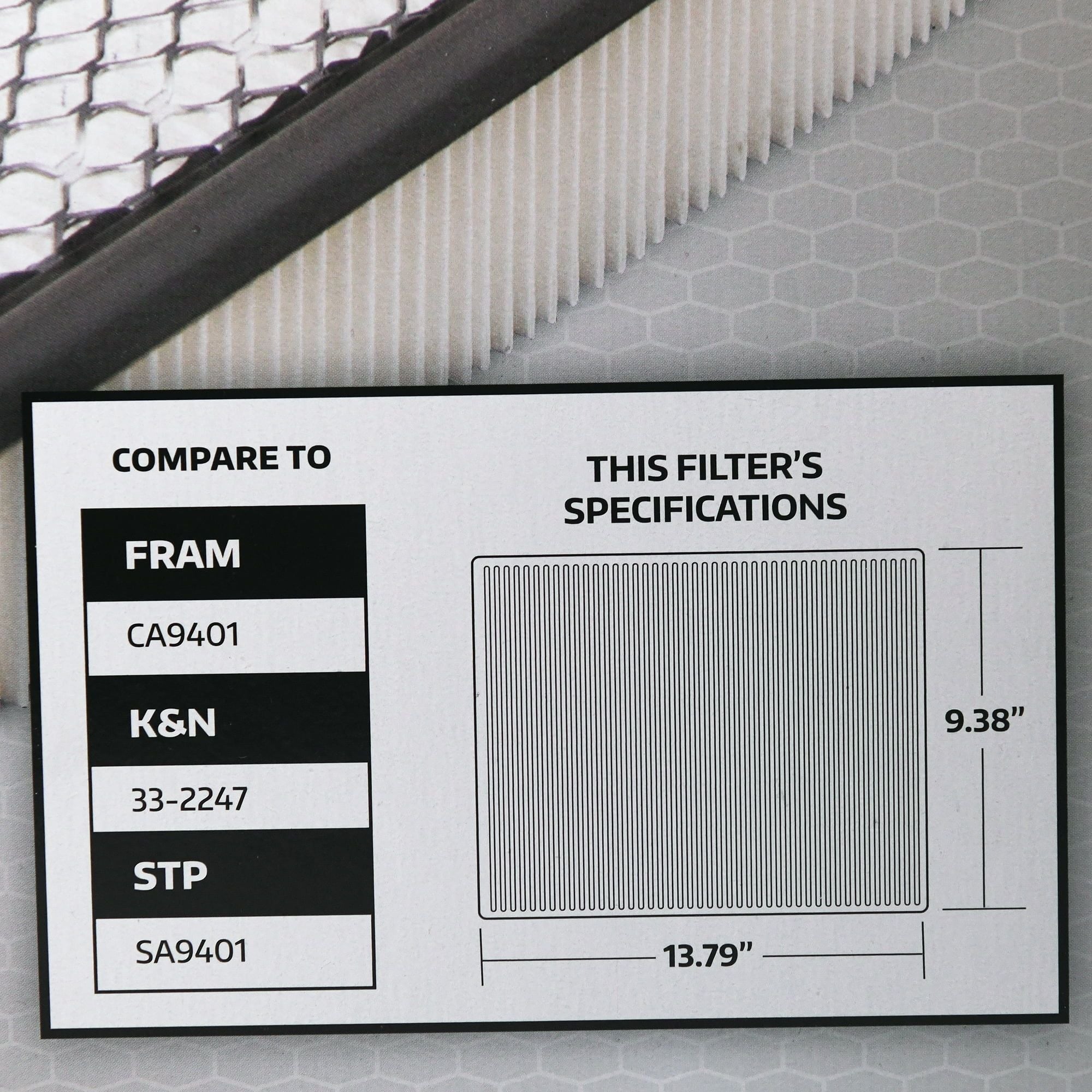 Super Tech 1100 Engine Air Filter, Replacement Filter for Chrysler or Ram Truck