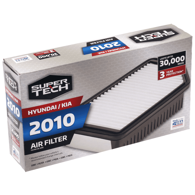 Super Tech 2010 Engine Air Filter, Replacement Filter for Hyundai and Kia