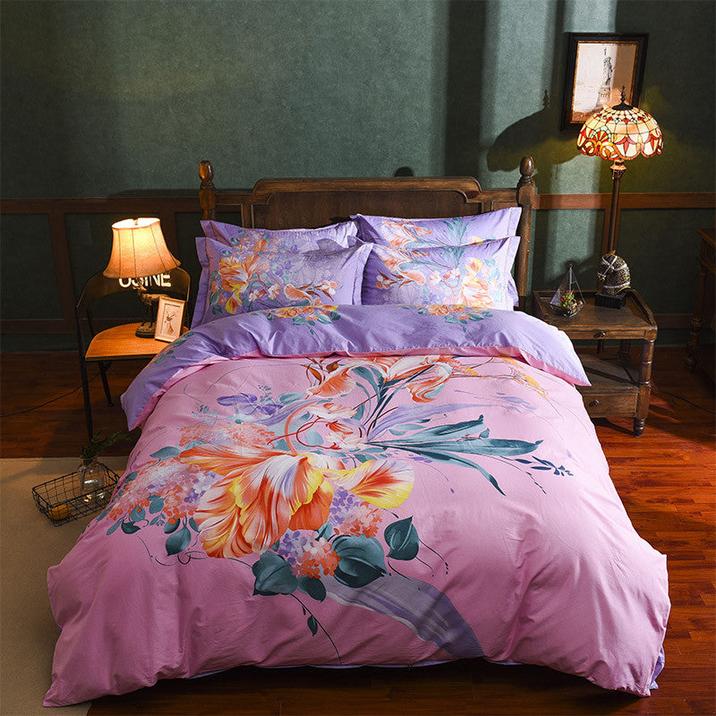 Cotton Sheet Quilt Cover Four Piece Set Pi-Mart