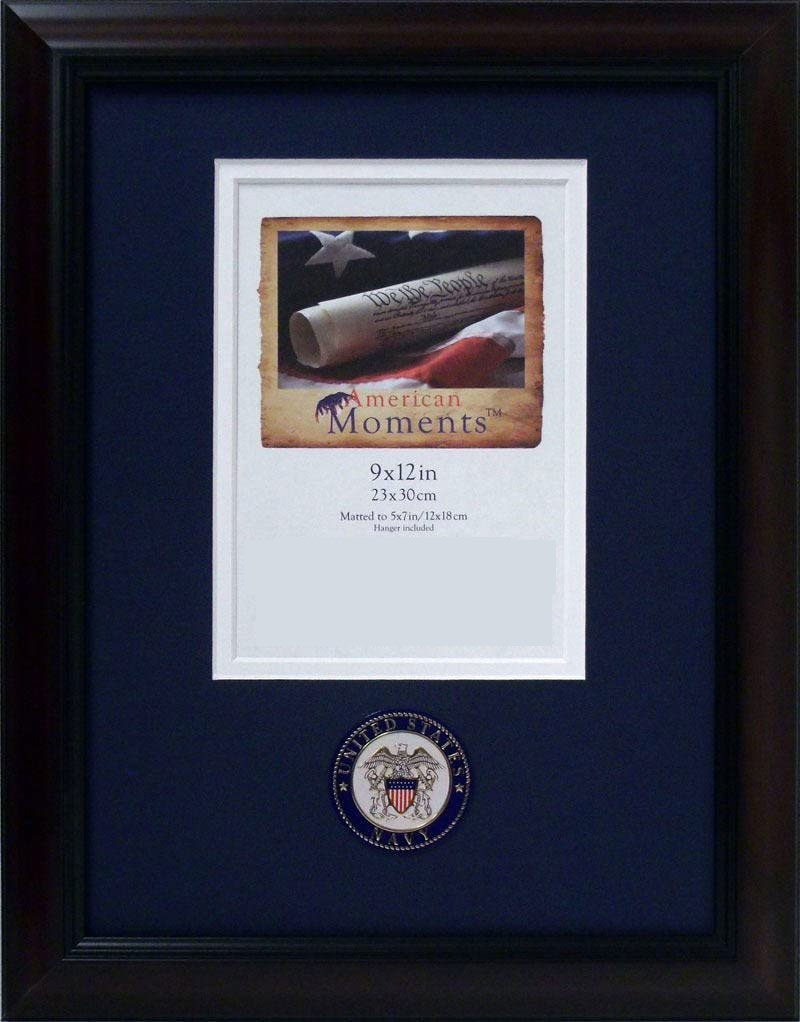 Roma Cherry Wall Frame, 9 x 12, Navy The Military Gift Store