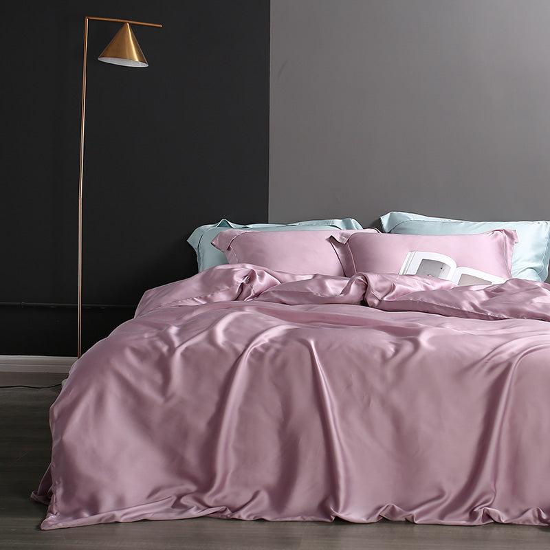 High-grade 80 double-sided solid color Tencel duvet cover Pi-Mart
