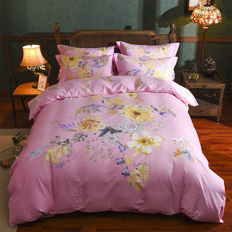 Cotton Sheet Quilt Cover Four Piece Set Pi-Mart