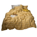 Simple check sheet duvet cover Pi-Mart
