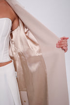 Camille Cashmere Blend Coat in Beige - SJB-DIAMOND ELITES