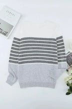 Striped Colorblock Sweater - SJB-DIAMOND ELITES