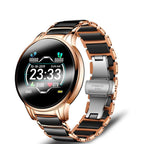 New Ceramic Smart Sport Fitness Watch For Women With Heart Rate Blood Pressure Monitor For Android and  IOS Sistems Sport Multifunctional Steel Belt Smartwatch - SJB-DIAMOND ELITES