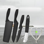Steel Black Blade Five-piece Set Kitchen Knife Fruit Knife With Omelette Maker Peeling set Pi-Mart
