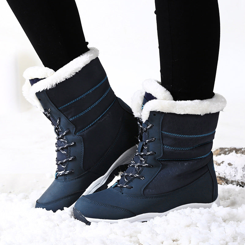 Snow Boots Plush Warm Ankle Boots For Women Winter Shoes Pi-Mart