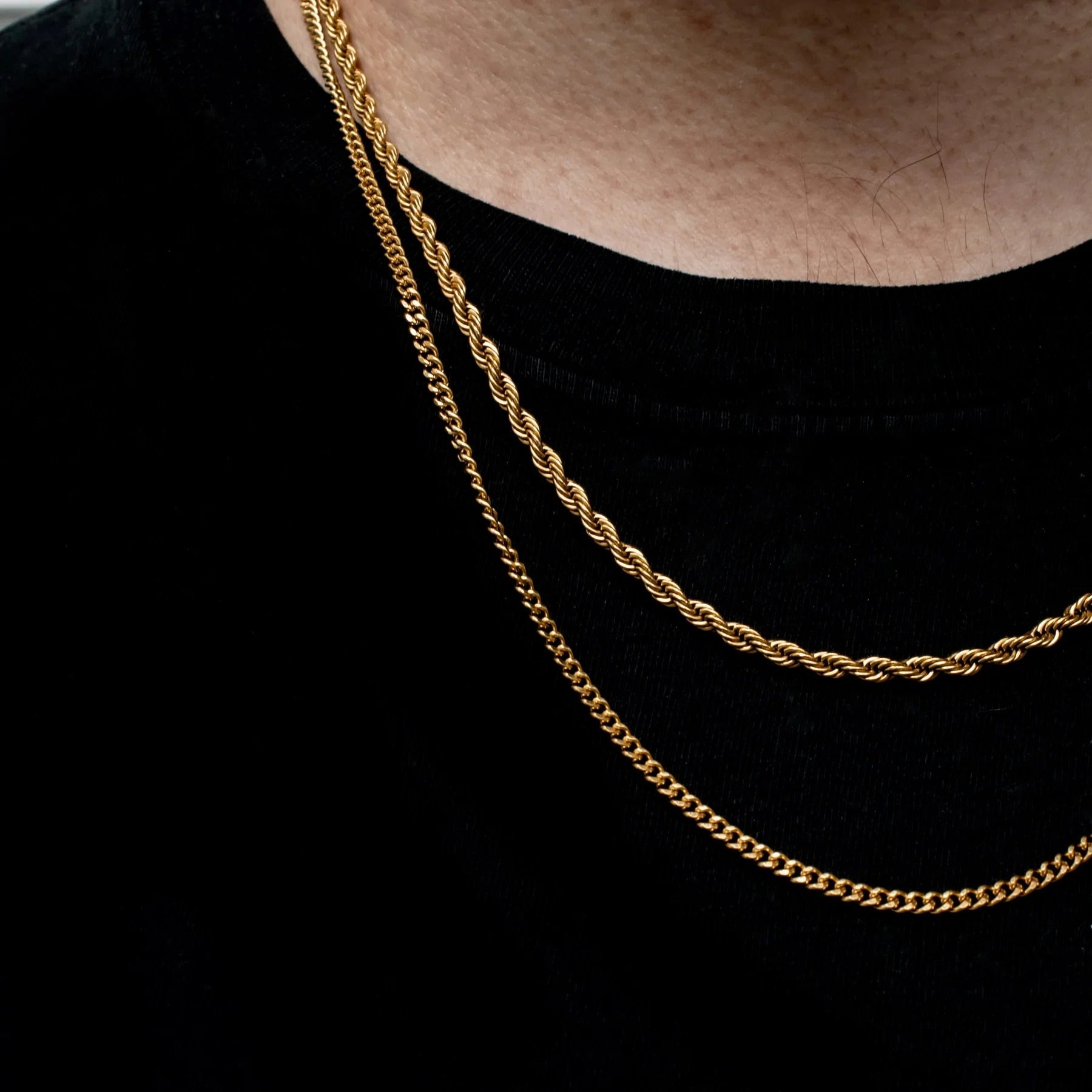 Twisted Rope Links Collar Necklace Pi-Mart