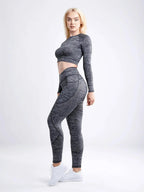Long-Sleeve Crop Top - SJB-DIAMOND ELITES
