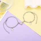 2Pcs Heart Magnet Bracelet for Lovers Pi-Mart