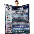 Cozy and Soft Flannel Blanket - A Loving Gift From Mom to Her Son!