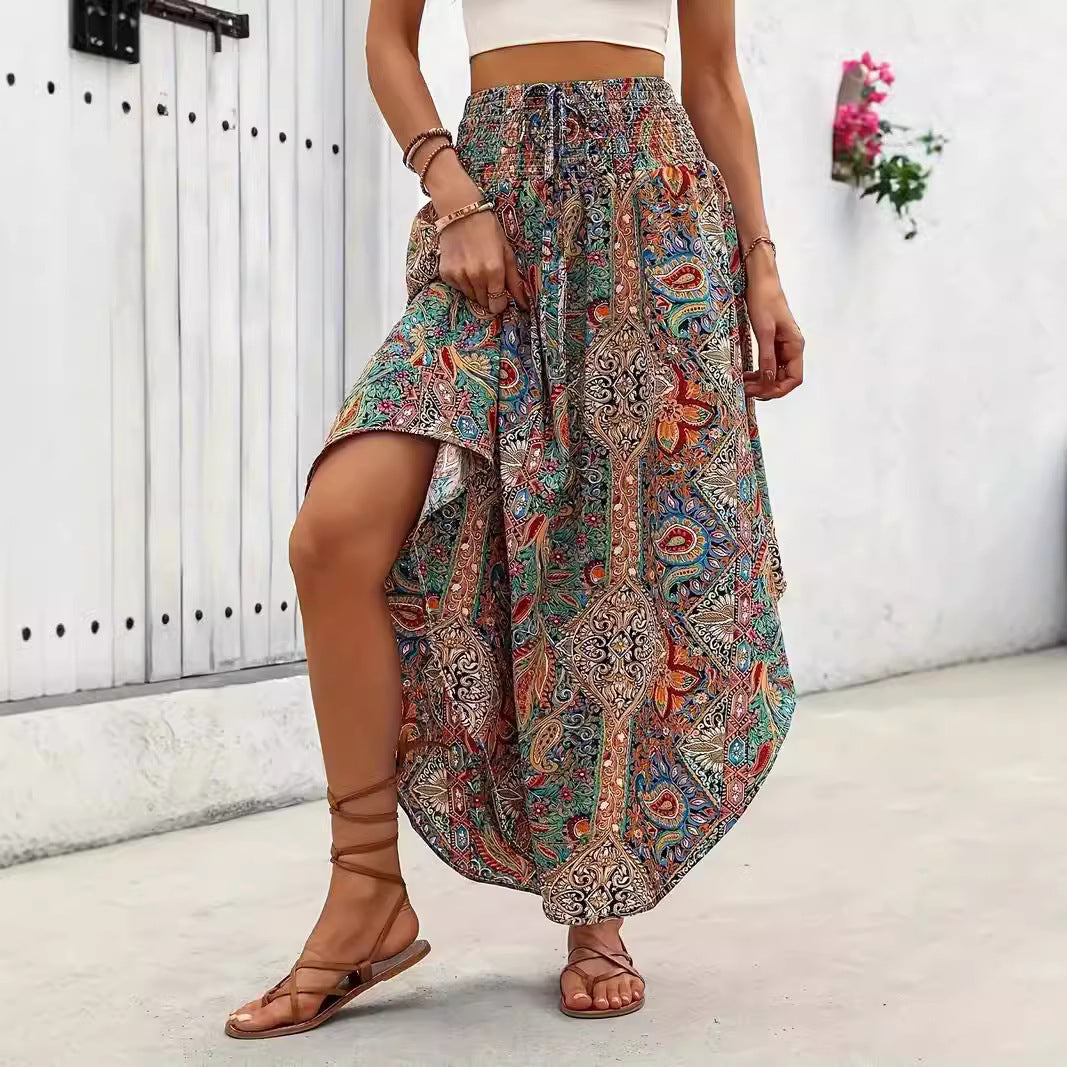 Personality Printed A- Line Skirt Casual Lootquake LLC