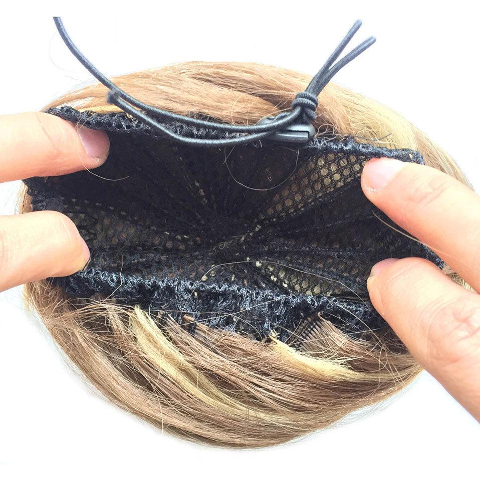 45g Hair Bun Women Chignon Synthetic Hair Extension Donut Chignon Roller Hairpieces Fake Hair Bun Drawstring Ponytail Clip in Hair Extension For Volumized Hair Buns For Girls Stevvex