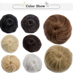 45g Hair Bun Women Chignon Synthetic Hair Extension Donut Chignon Roller Hairpieces Fake Hair Bun Drawstring Ponytail Clip in Hair Extension For Volumized Hair Buns For Girls Stevvex