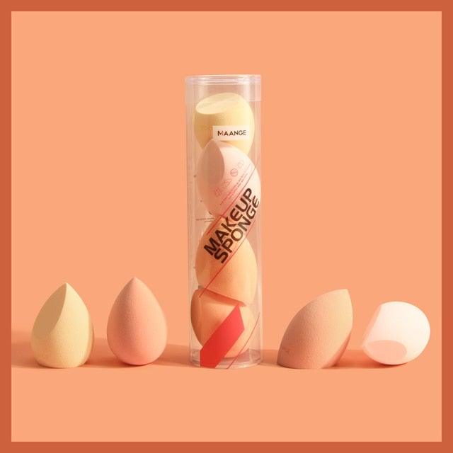 4/5PCS Mini Makeup Sponge Wet Bigger Cosmetic Puff Concealer Powder Beauty Make up Tool Colorful Makeup Sponges Set For Womens Stevvex