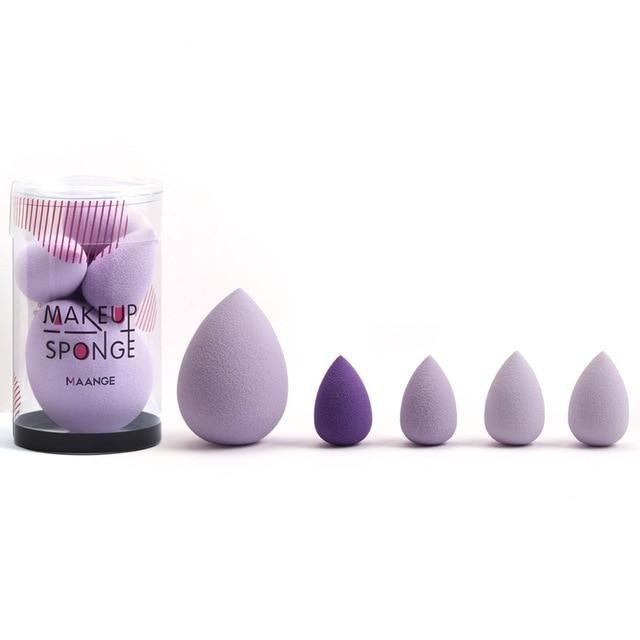 4/5PCS Mini Makeup Sponge Wet Bigger Cosmetic Puff Concealer Powder Beauty Make up Tool Colorful Makeup Sponges Set For Womens Stevvex