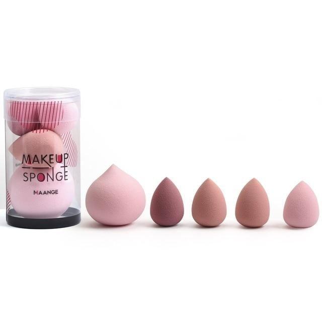 4/5PCS Mini Makeup Sponge Wet Bigger Cosmetic Puff Concealer Powder Beauty Make up Tool Colorful Makeup Sponges Set For Womens Stevvex