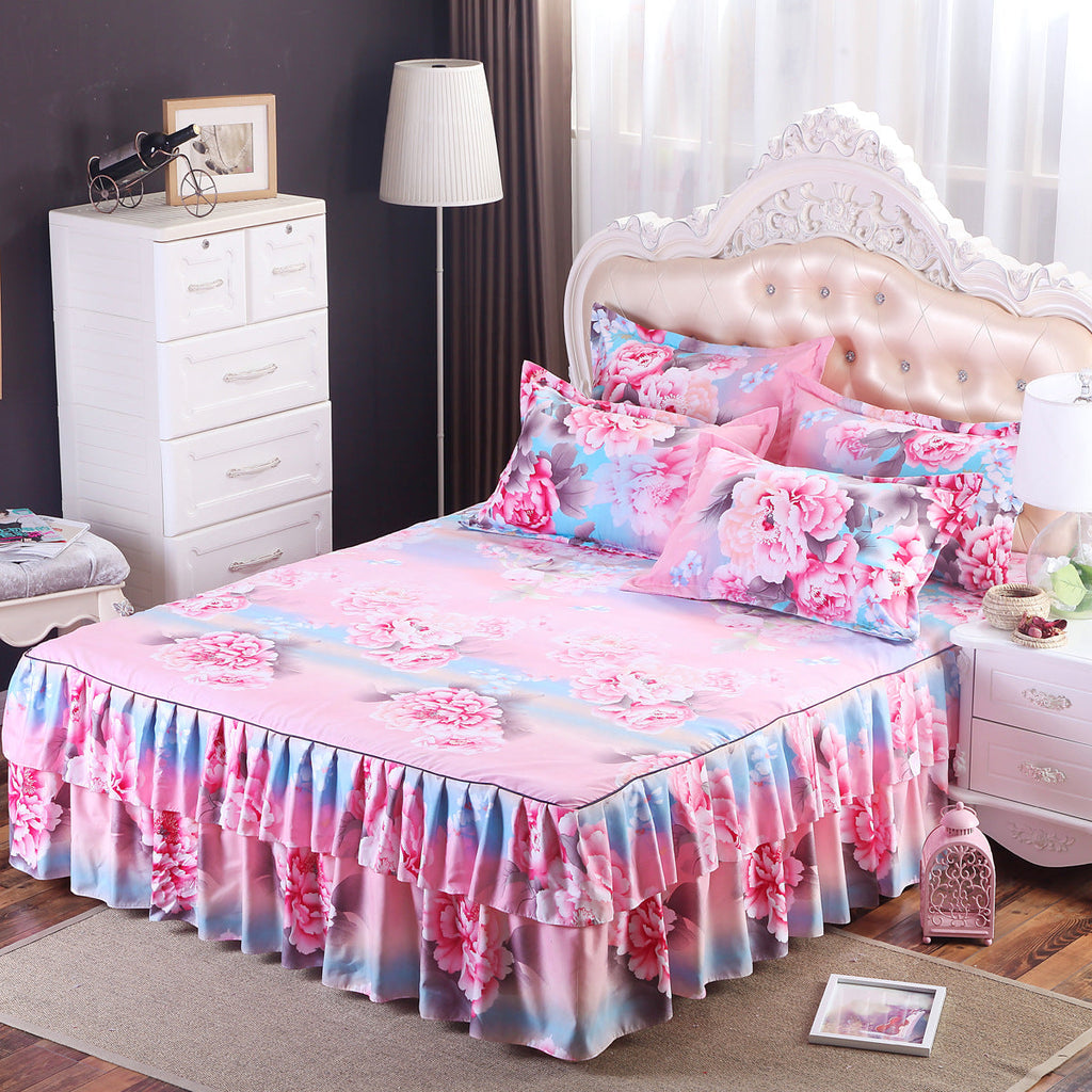 Bedding set skirt bed cover Pi-Mart