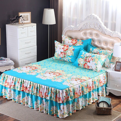 Bedding set skirt bed cover Pi-Mart