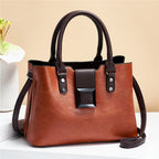Women Shoulder Bag Big Buckle Handbags Work Daily Office Crossbody Bags Pi-Mart