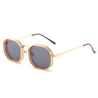Polygon Hollow Frame Sun Glasses - SJB-DIAMOND ELITES