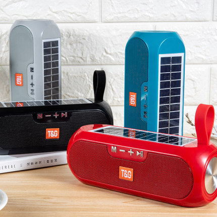 Solar charging bluetooth speaker outdoor portable Pi-Mart