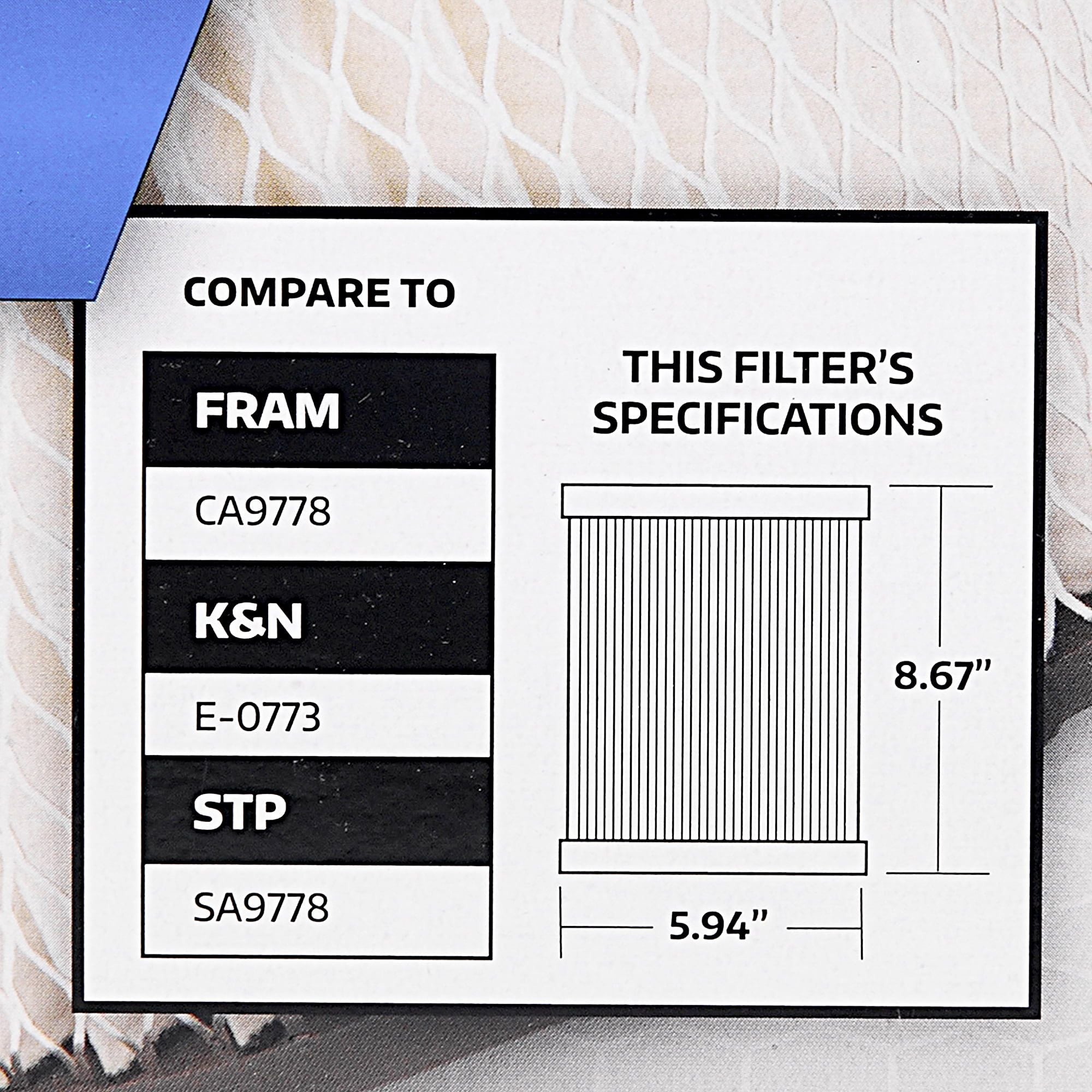 Super Tech 1620 Engine Air Filter, Replacement Filter for GM or GM Truck EasyOptionXY LLC