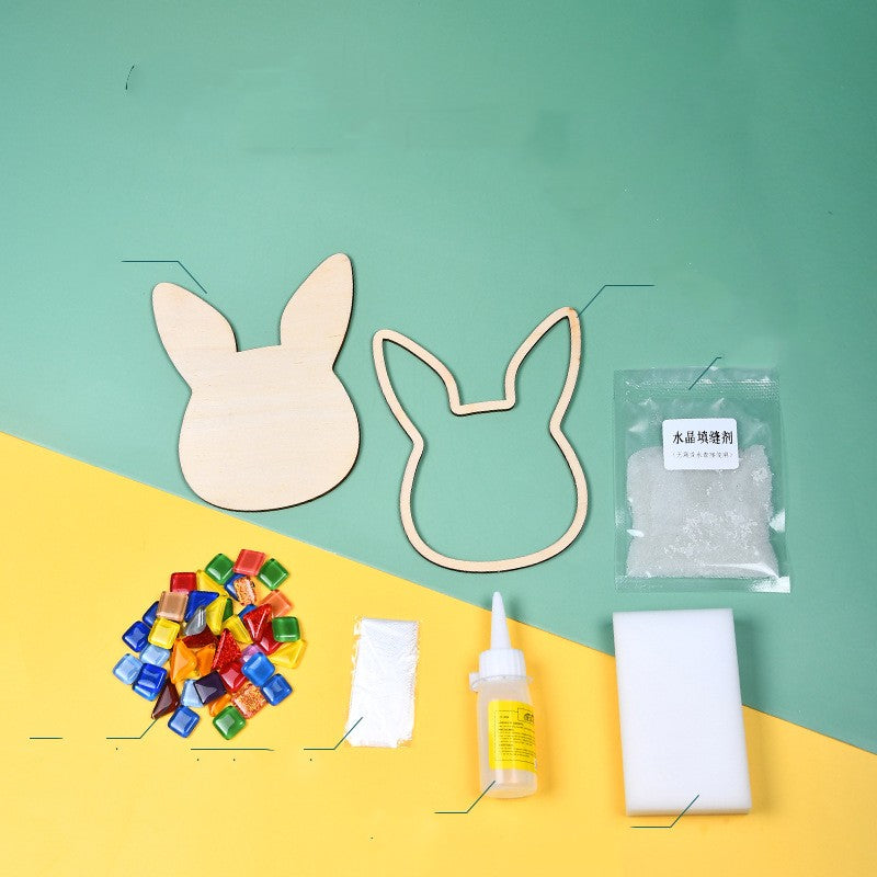 Handmade Mosaic Rabbit Decorations Pi-Mart