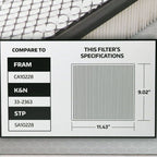 Super Tech 1095 Engine Air Filter, Replacement Filter for Chrysler or Jeep EasyOptionXY LLC