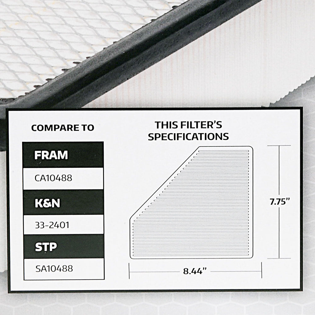 Super Tech 1285 Engine Air Filter, Replacement Filter for Ford