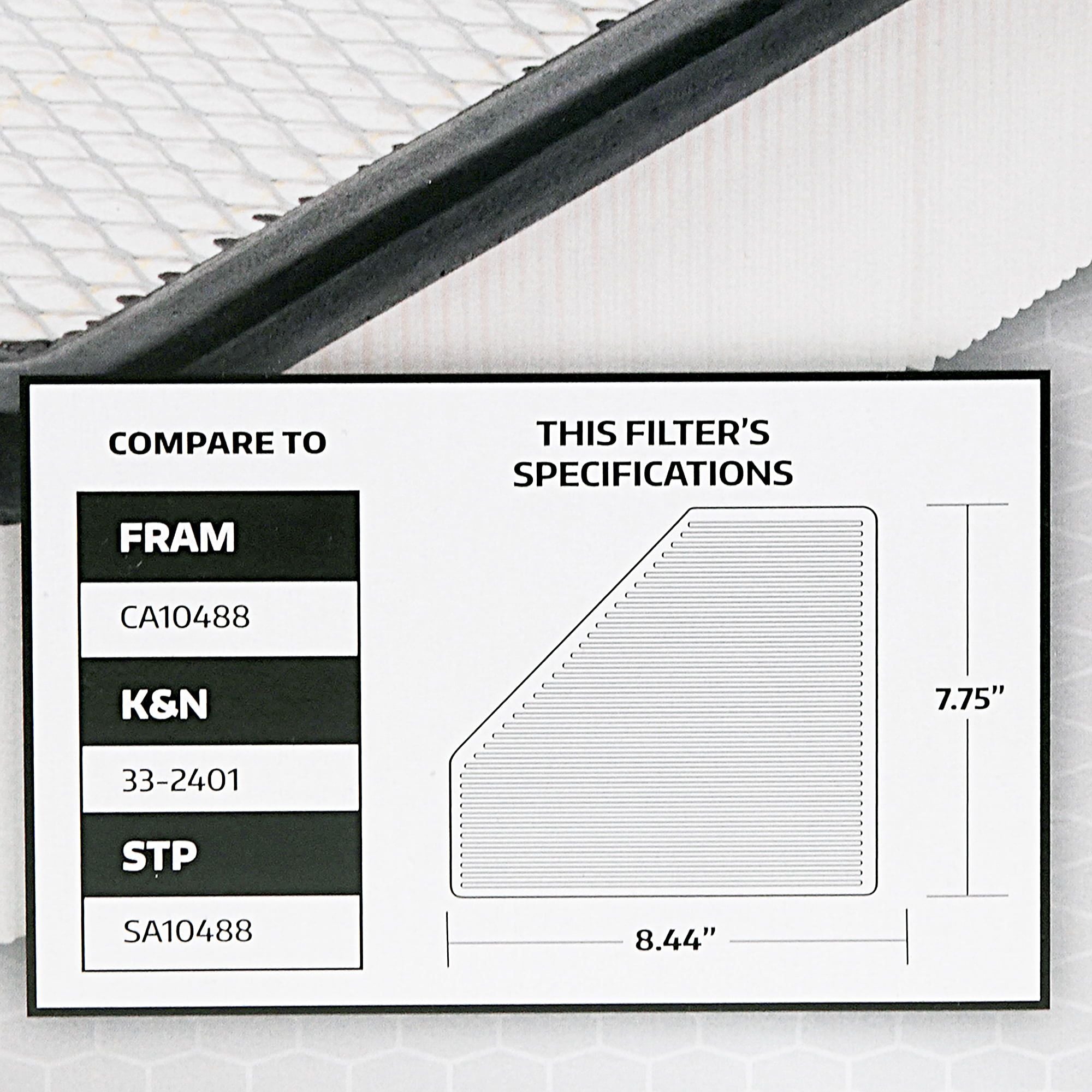 Super Tech 1285 Engine Air Filter, Replacement Filter for Ford