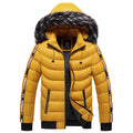 Autumn and winter men's Korean style hooded padded coat Pi-Mart