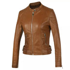 PU leather motorcycle leather jacket Pi-Mart