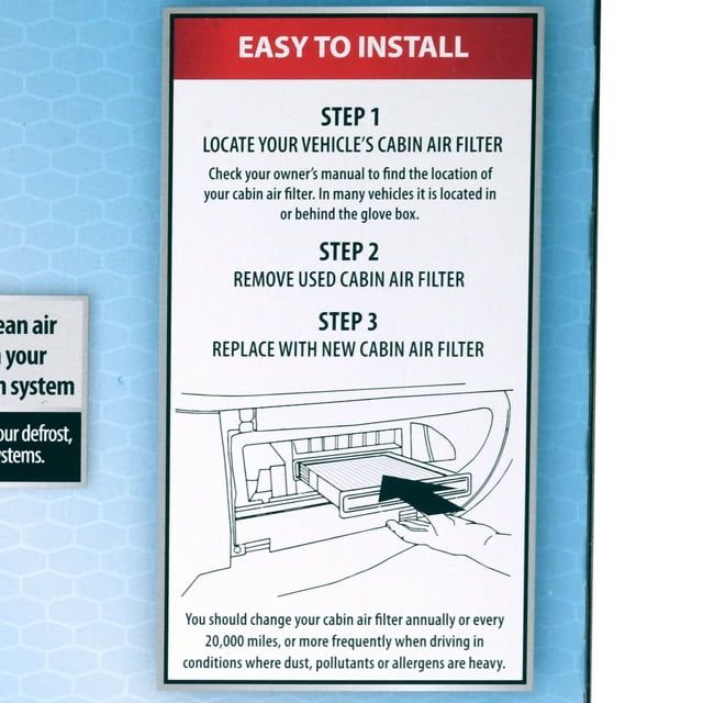 Super Tech 5010 Cabin Air Filters, Replacement Air/Dust Filter for Chrysler EasyOptionXY LLC