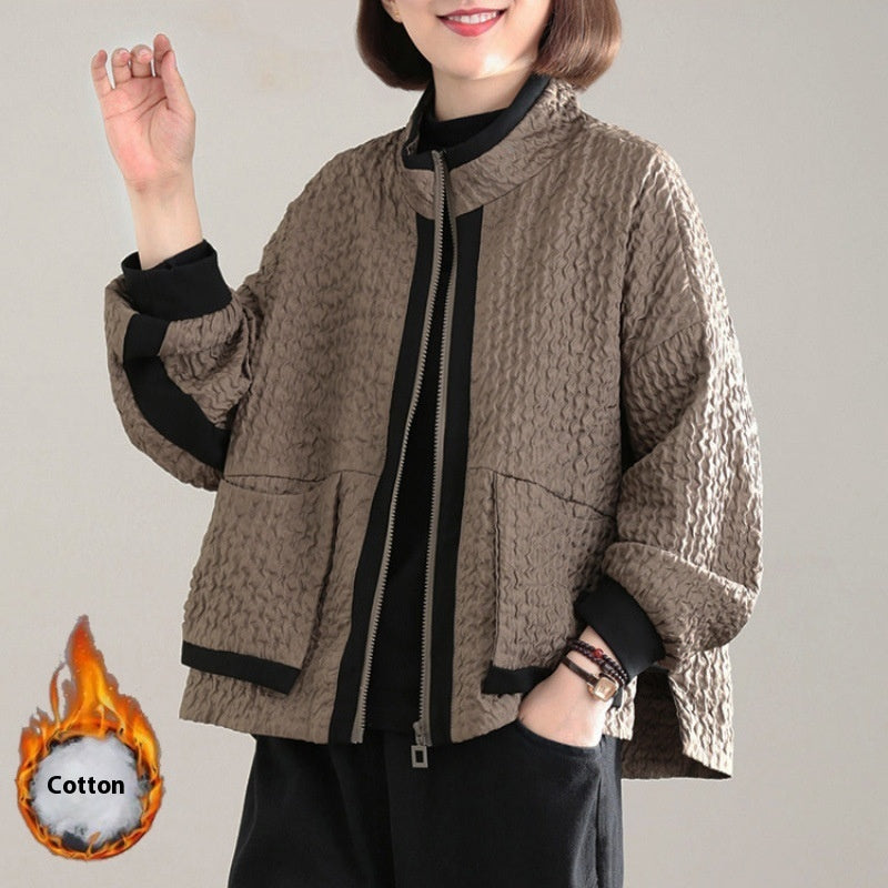 New Coat Woman Cotton Dress Short Chic Pi-Mart