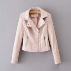 Slim European and American motorcycle leather jacket Pi-Mart